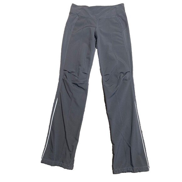 Lululemon Run Pants Womens size 6 Gray Softshell front Fleece Lined cinch ankle - Picture 1 of 13